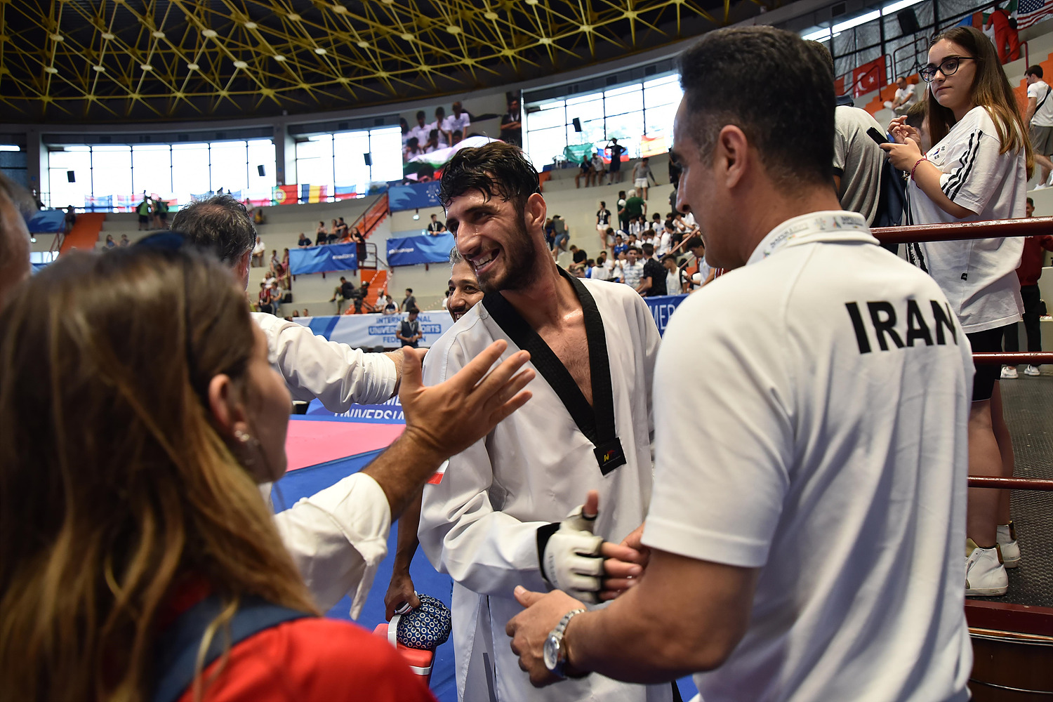 NAPOLI - 12 July 2019 Taekwondo - Men’s 63Kg Ahmadi (IRI)  during the NAPOLI2019, at the PalaCasoria (NA)